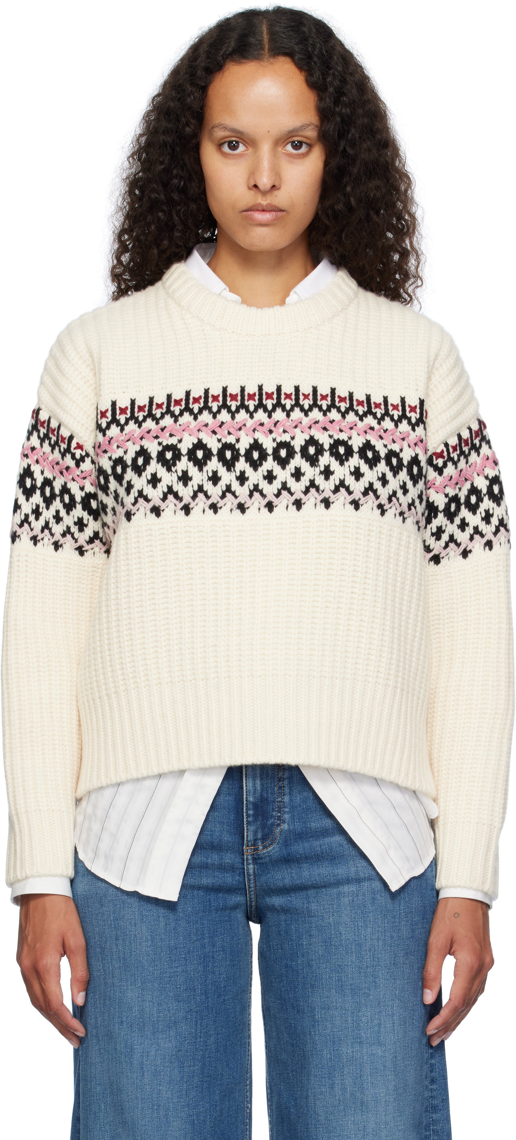 Off-White Leigh Fair Isle Sweater