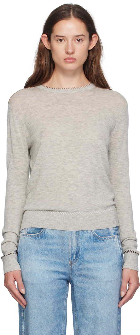 Gray Indie Crew Sweater