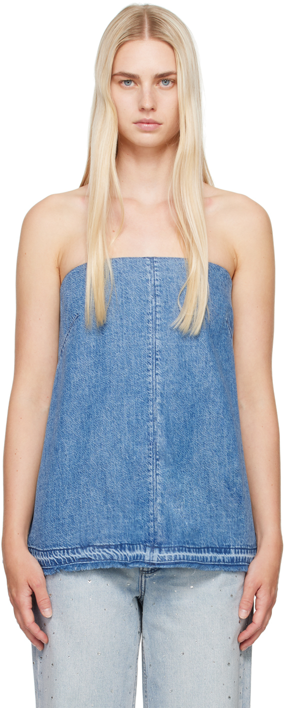 Blue Ultra Featherweight Aurora Denim Tube Top