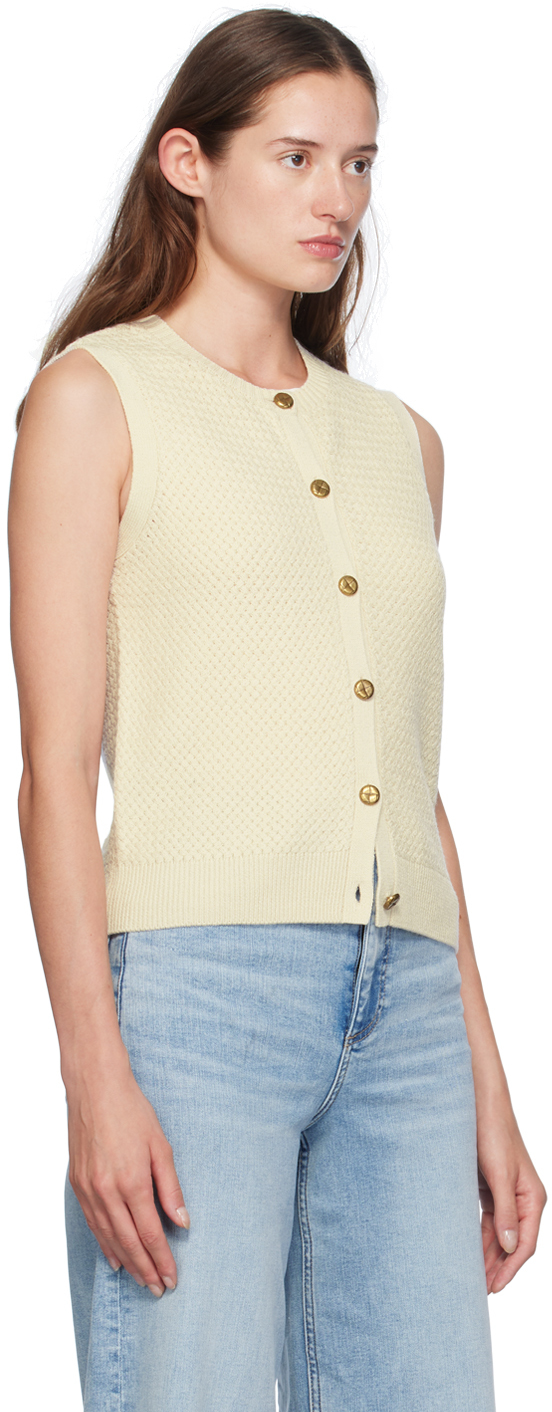 Rag & Bone Off-white Jax Vest In Turtledove