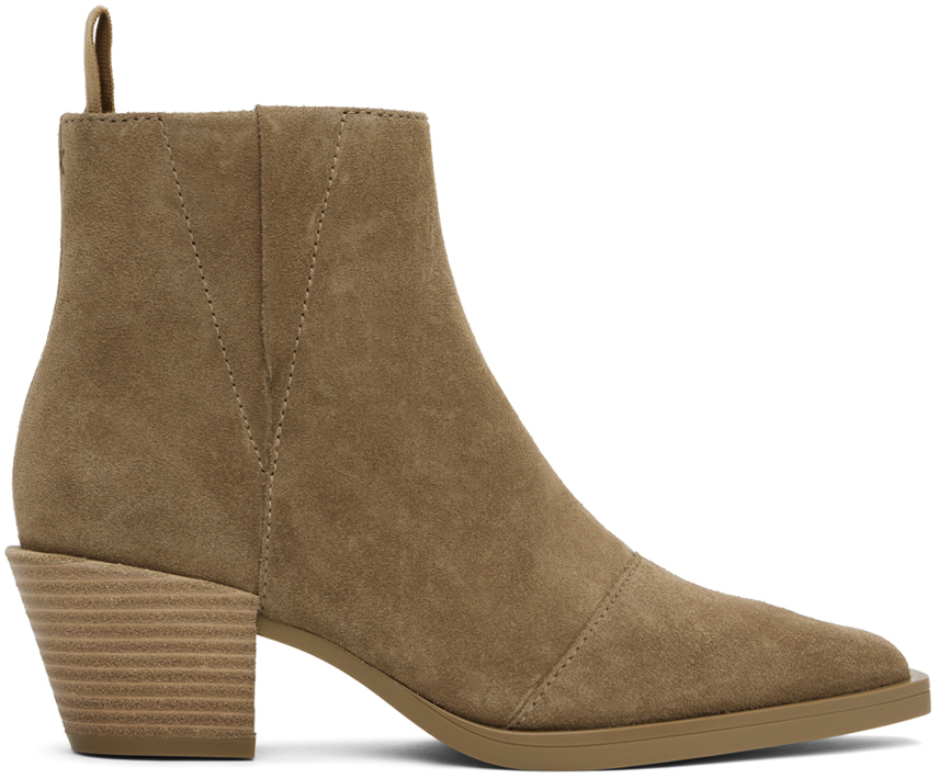 Beige Dart Boots