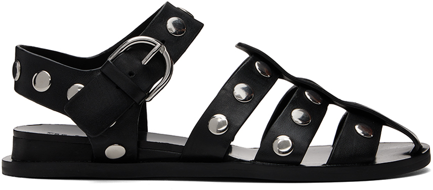 Shop Rag & Bone Black Beau Fisherman Sandals