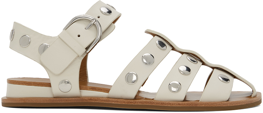 Shop Rag & Bone Off-white Beau Fisherman Sandals In Antqwht