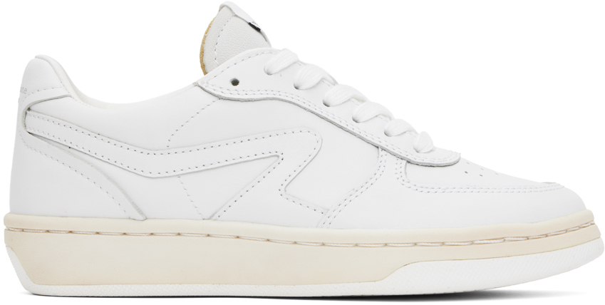 White Retro Court Sneakers