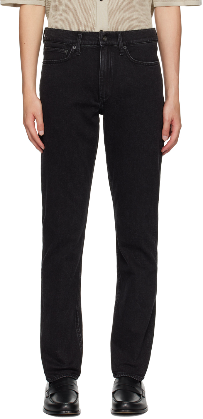 Shop Rag & Bone Black Fit 2 Jeans In Washed Bla