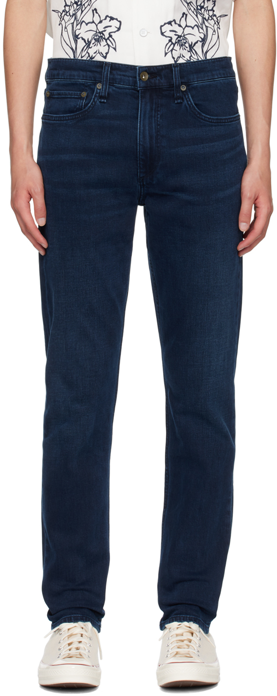 RAG & BONE Size 30 Indigo Cotton Straight Selvedge Jeans main image 1