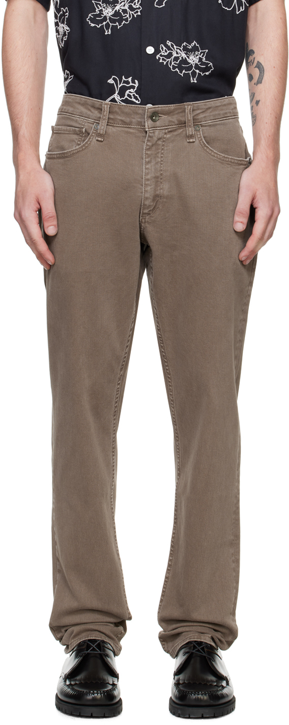 Rag & Bone Brown Fit 3 Athletic Jeans In Ash Brown