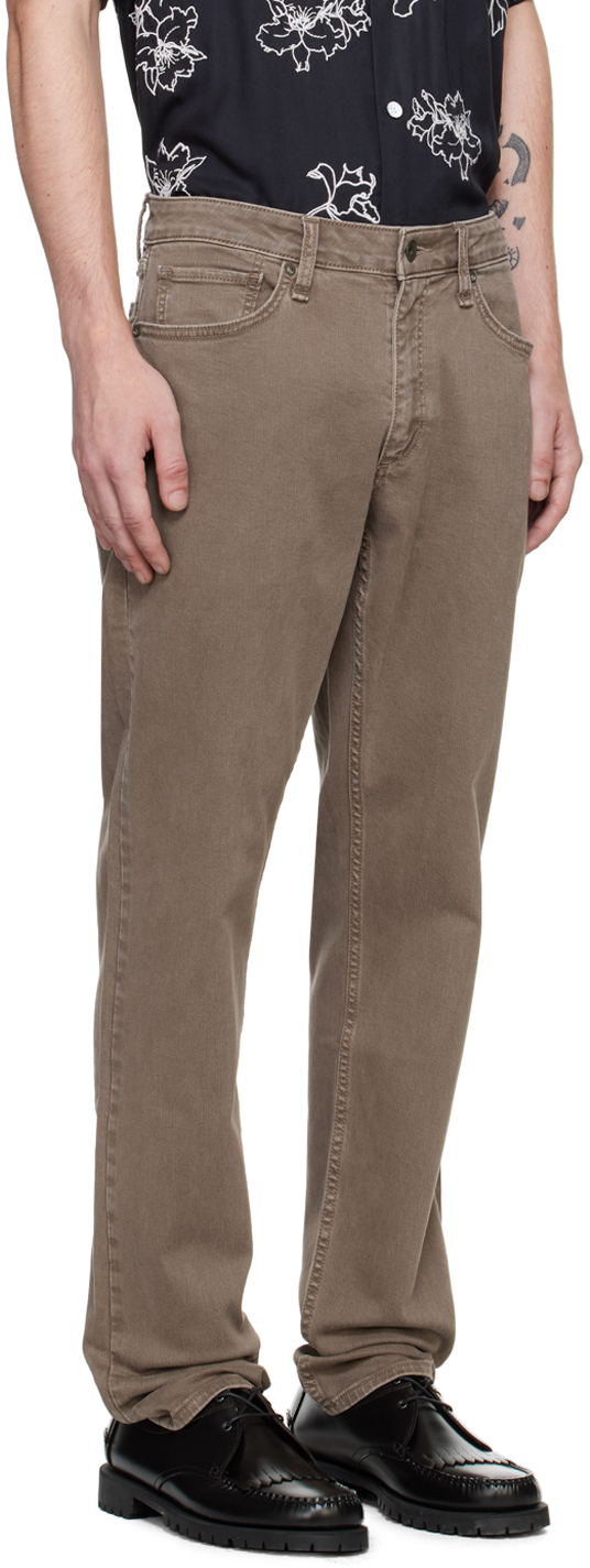 Rag & Bone Brown Fit 3 Athletic Jeans In Ash Brown