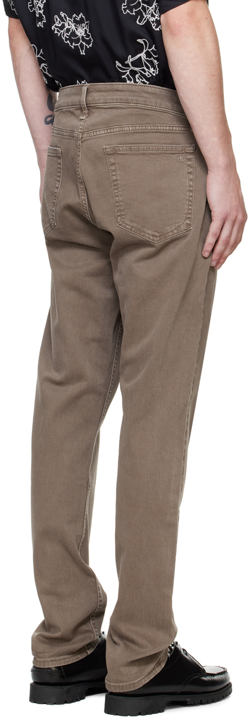 Rag & Bone Brown Fit 3 Athletic Jeans In Ash Brown