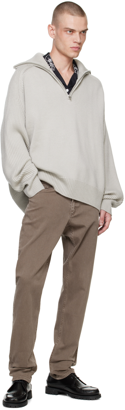 Rag & Bone Brown Fit 3 Athletic Jeans In Ash Brown