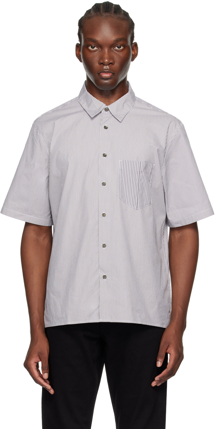 Gray & White Dalton Shirt