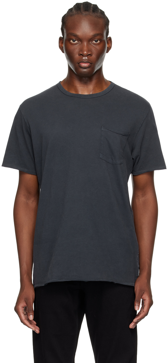 【関税込み】rag & bone ネイビー Miles Tシャツ rag & bone: ネイビー Miles Tシャツ | SSENSE 日本