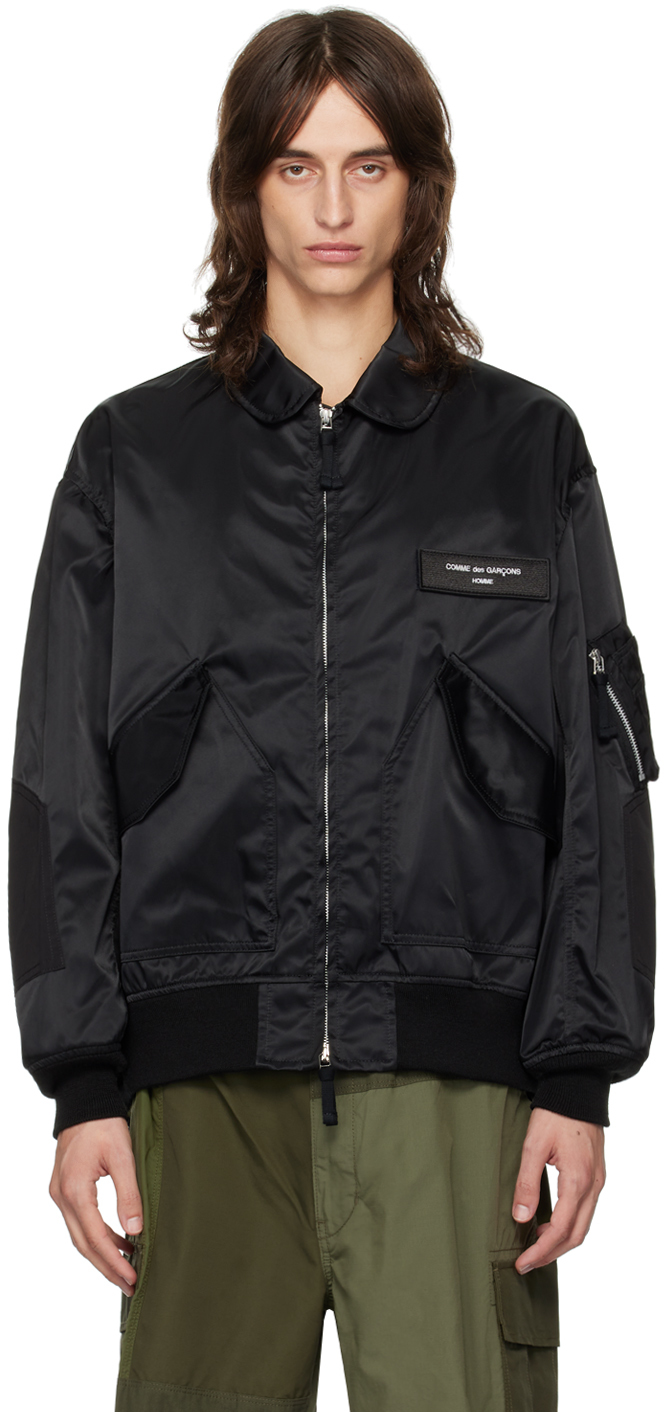 COMME des GARCONS Men s Logo Patch Bomber Jacket