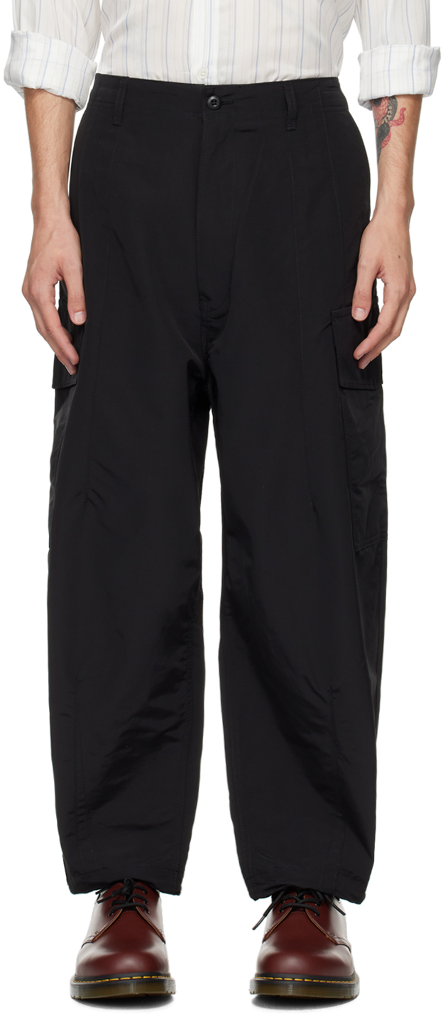 Black Drawstring Cargo Pants