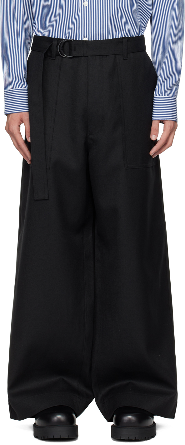 Black Wool Trousers