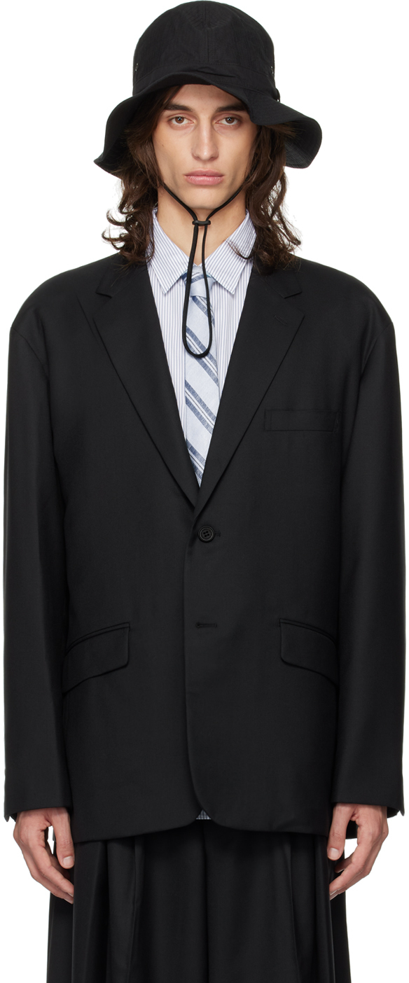 Black Wool Blazer