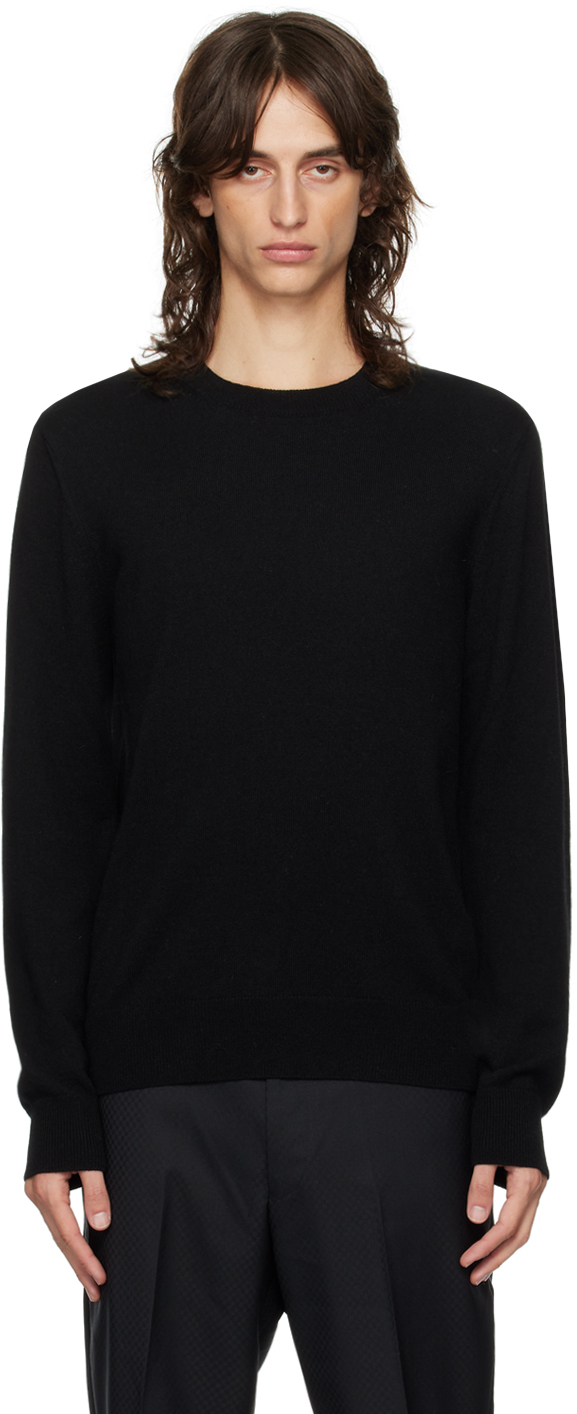 Shop Comme Des Garçons Homme Deux Black Wool Sweater In 1 Black