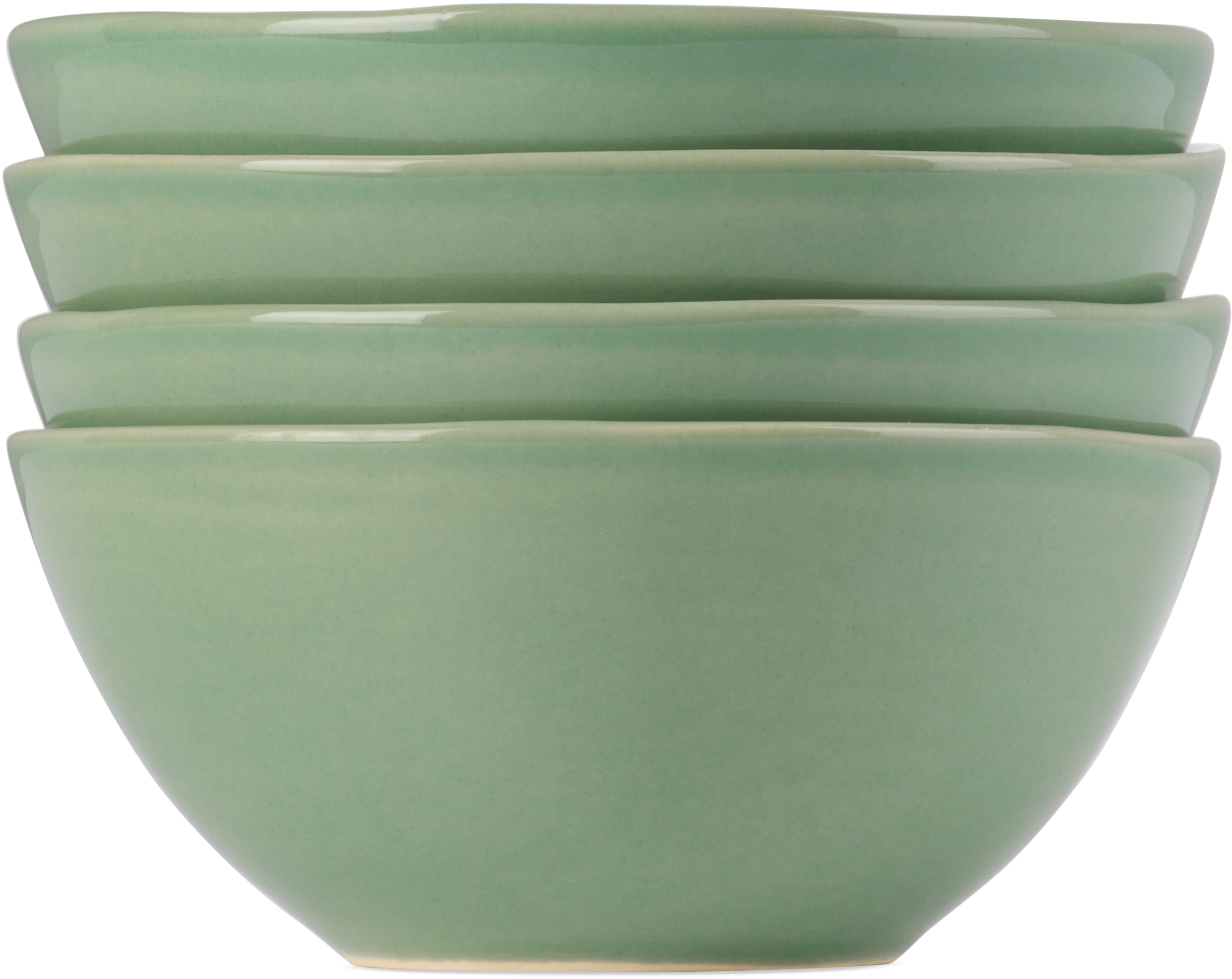 Green Luna Dipping Bowl Set, 4 pcs