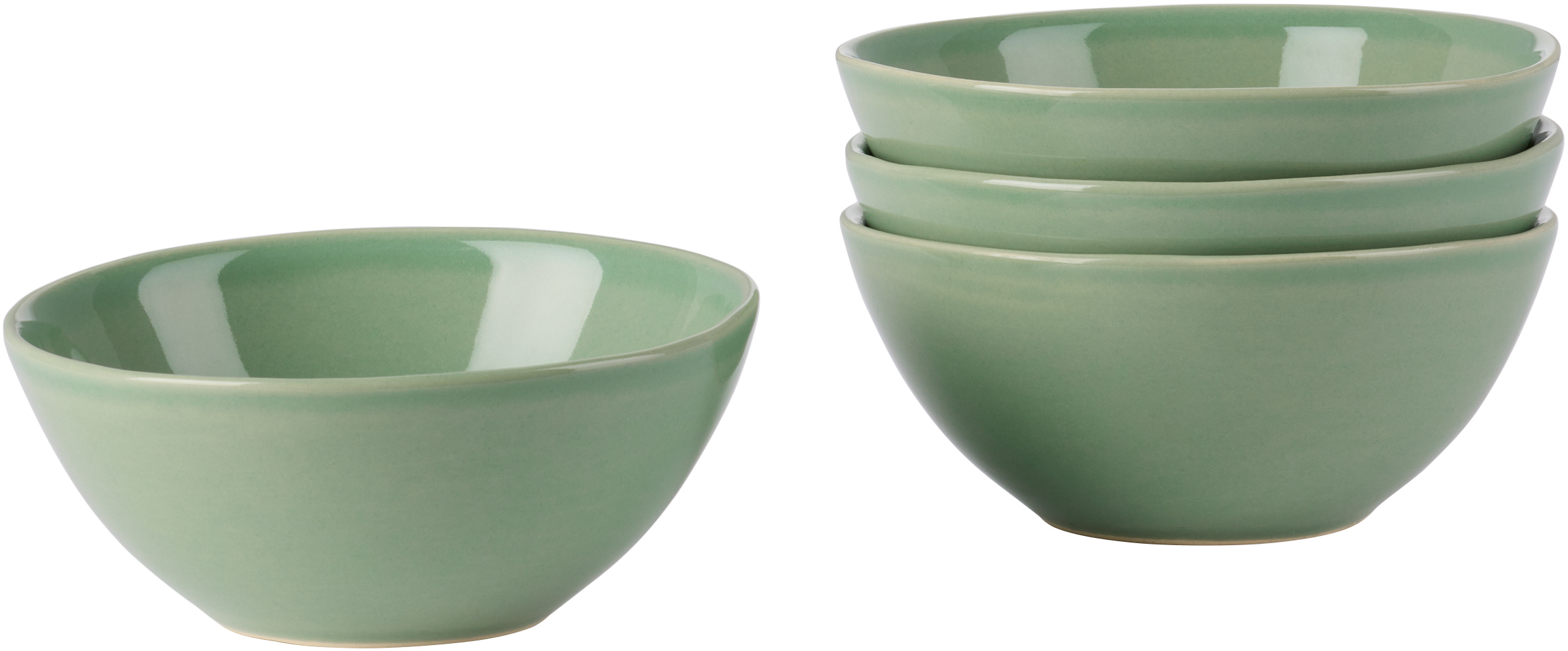 The Conran Shop Green Luna Dipping Bowl Set, 4 Pcs In Celadon