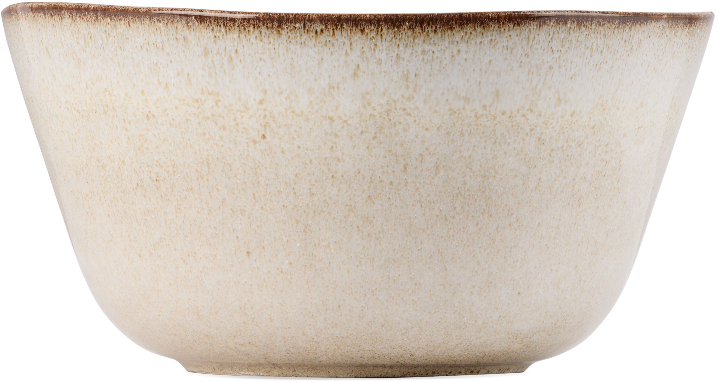 Beige & Blue Reactive Serving Bowl