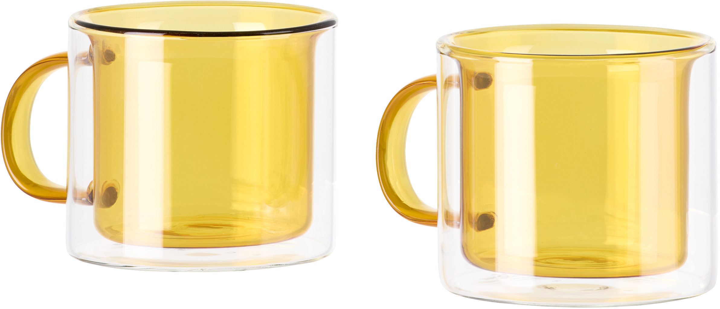 The Conran Shop Yellow Oslo Mug Set In Yellow