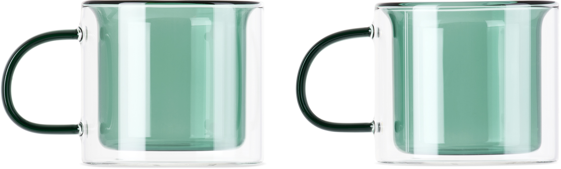 The Conran Shop Green Oslo Mug Set In Green
