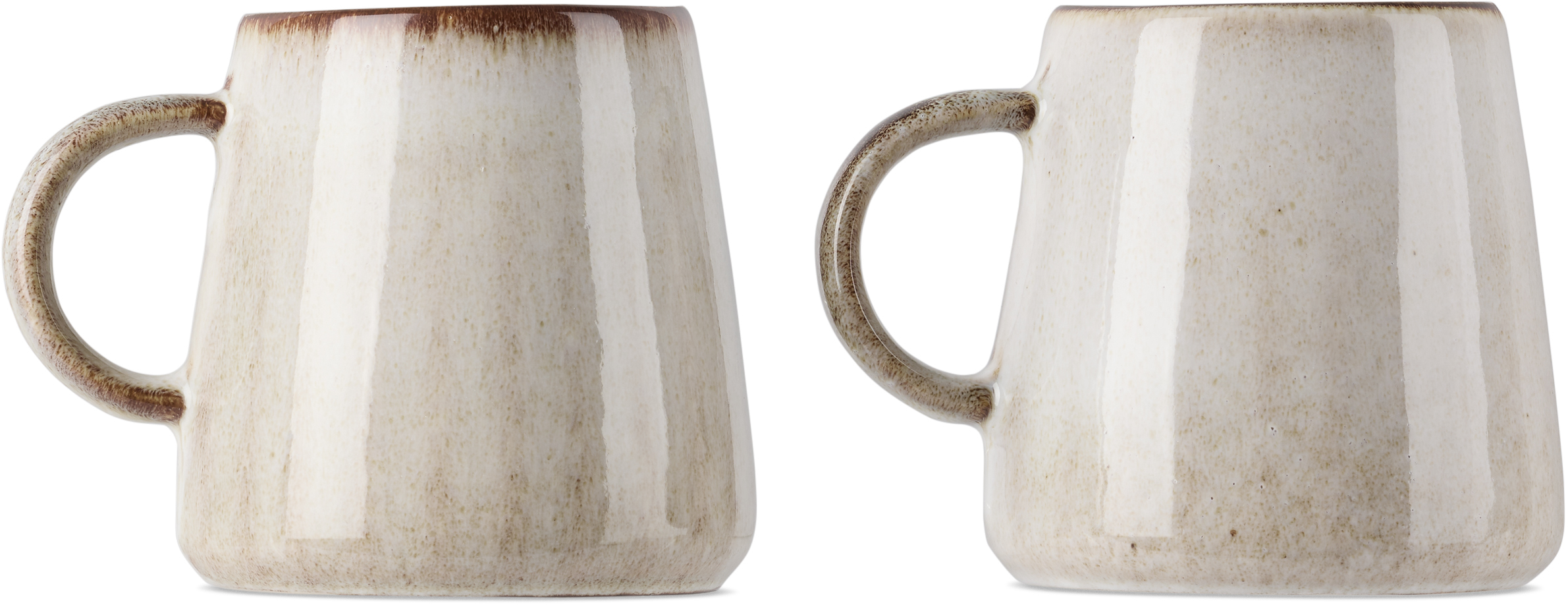 The Conran Shop Beige & Navy Ikagai Gobi Mug Set In Gobi