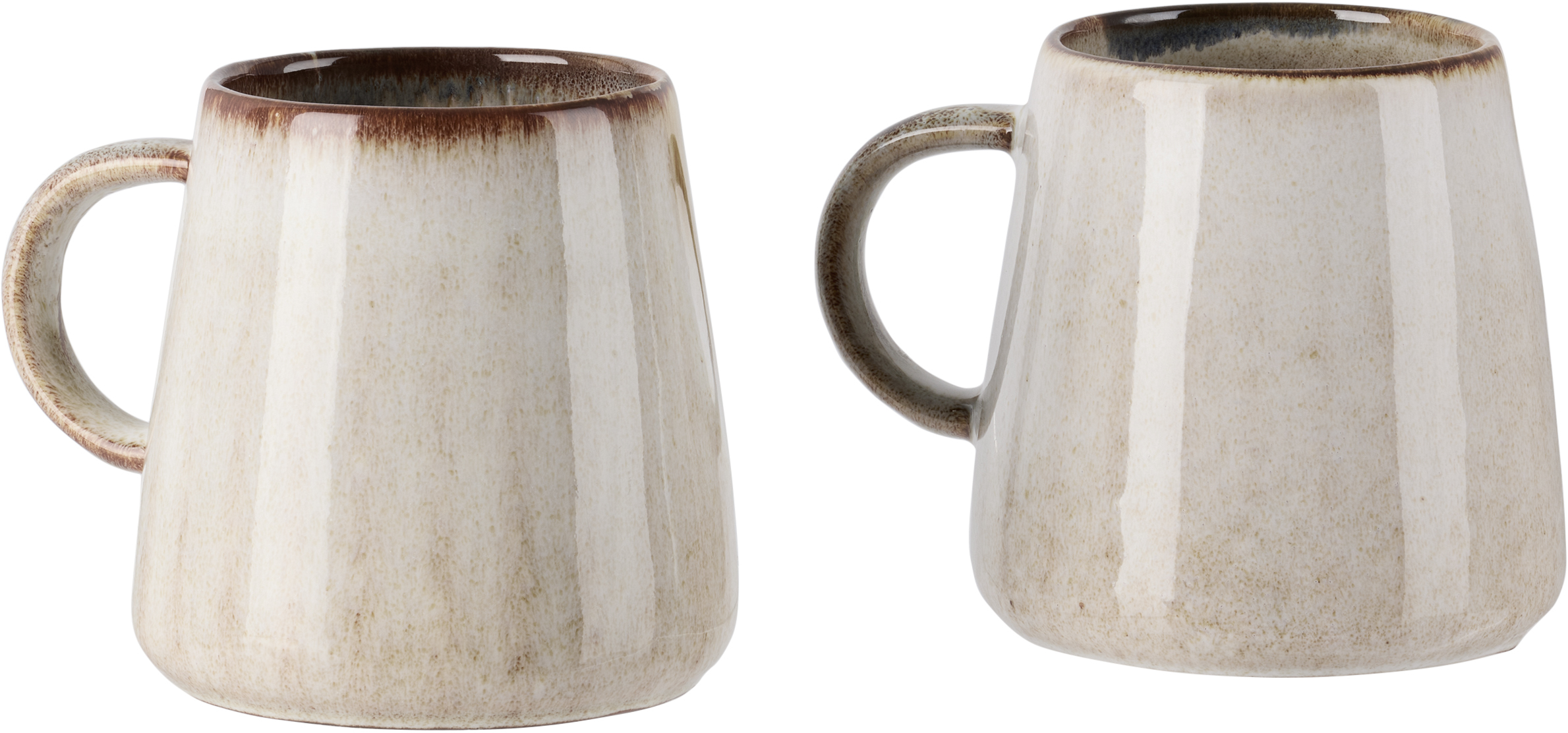 The Conran Shop Beige & Navy Ikagai Gobi Mug Set In Gobi
