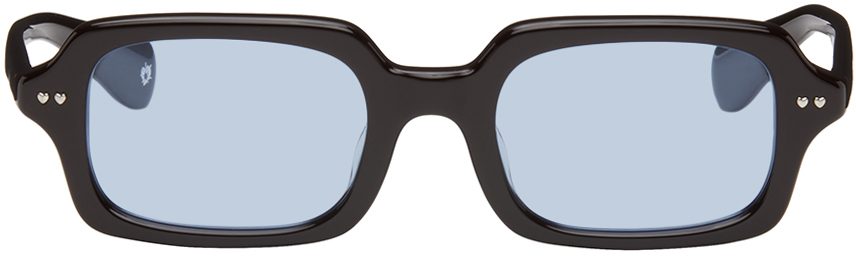 Shop Bonnie Clyde Brown Montague Sunglasses In Dark Brown & Blue