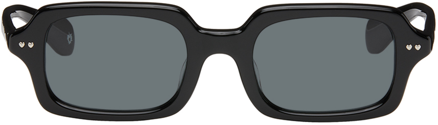 Shop Bonnie Clyde Black Montague Sunglasses In Black & Black Lens