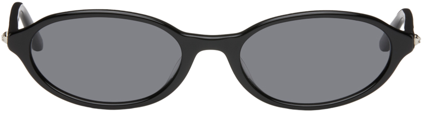 Shop Bonnie Clyde Black Baby Sunglasses In Black & Black Lens