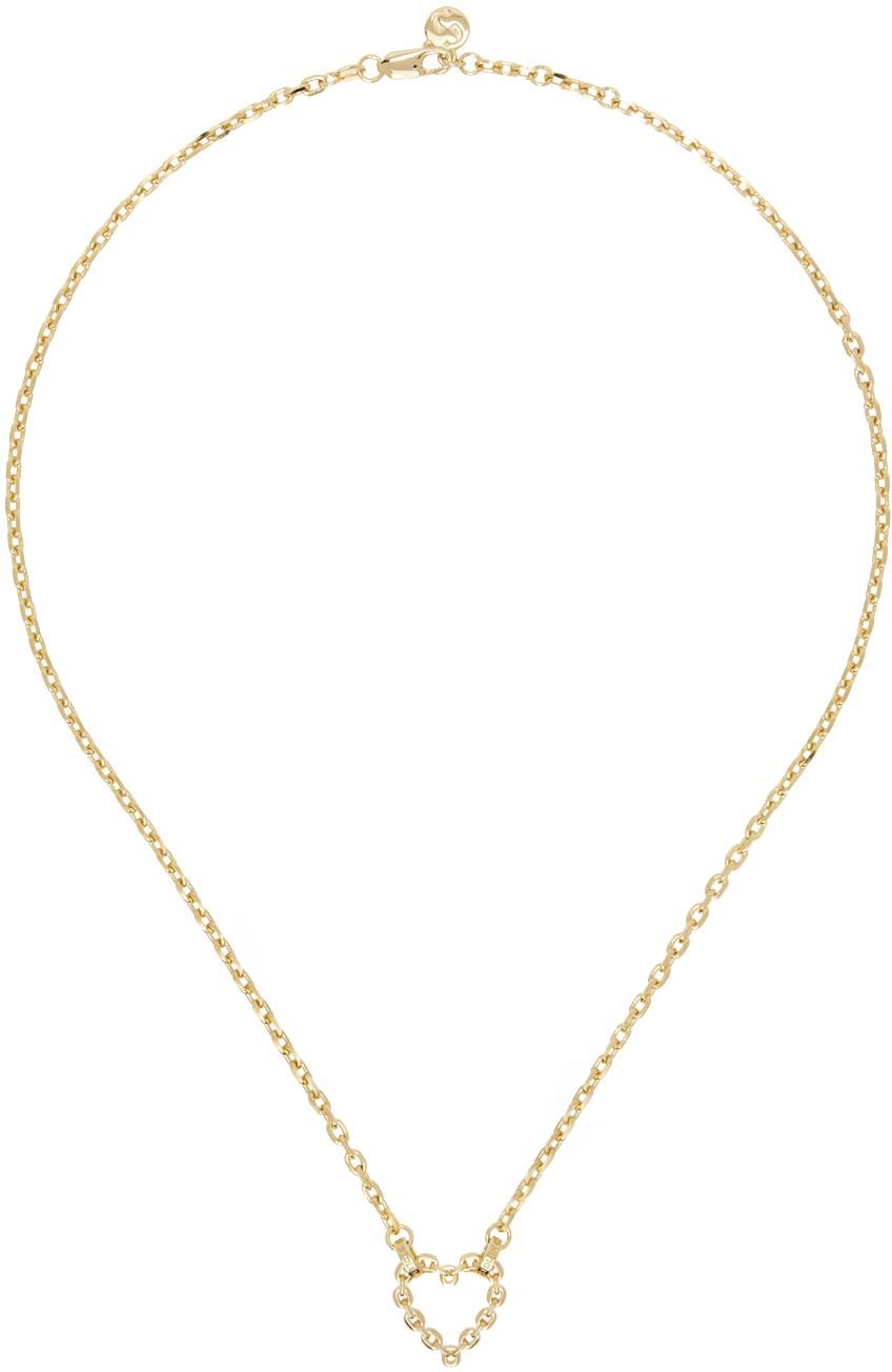 Gold Chain Heart Necklace