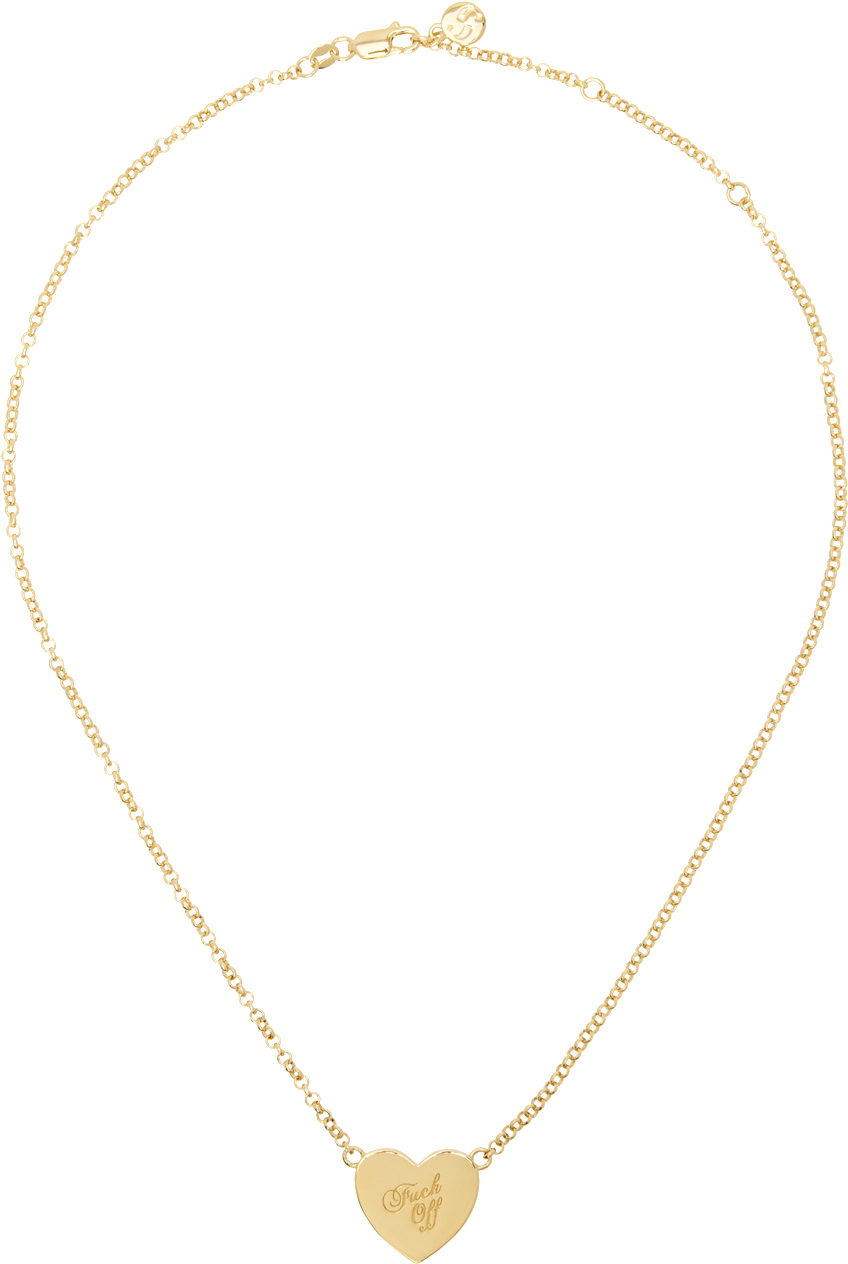 Gold Warm Welcome Heart Necklace