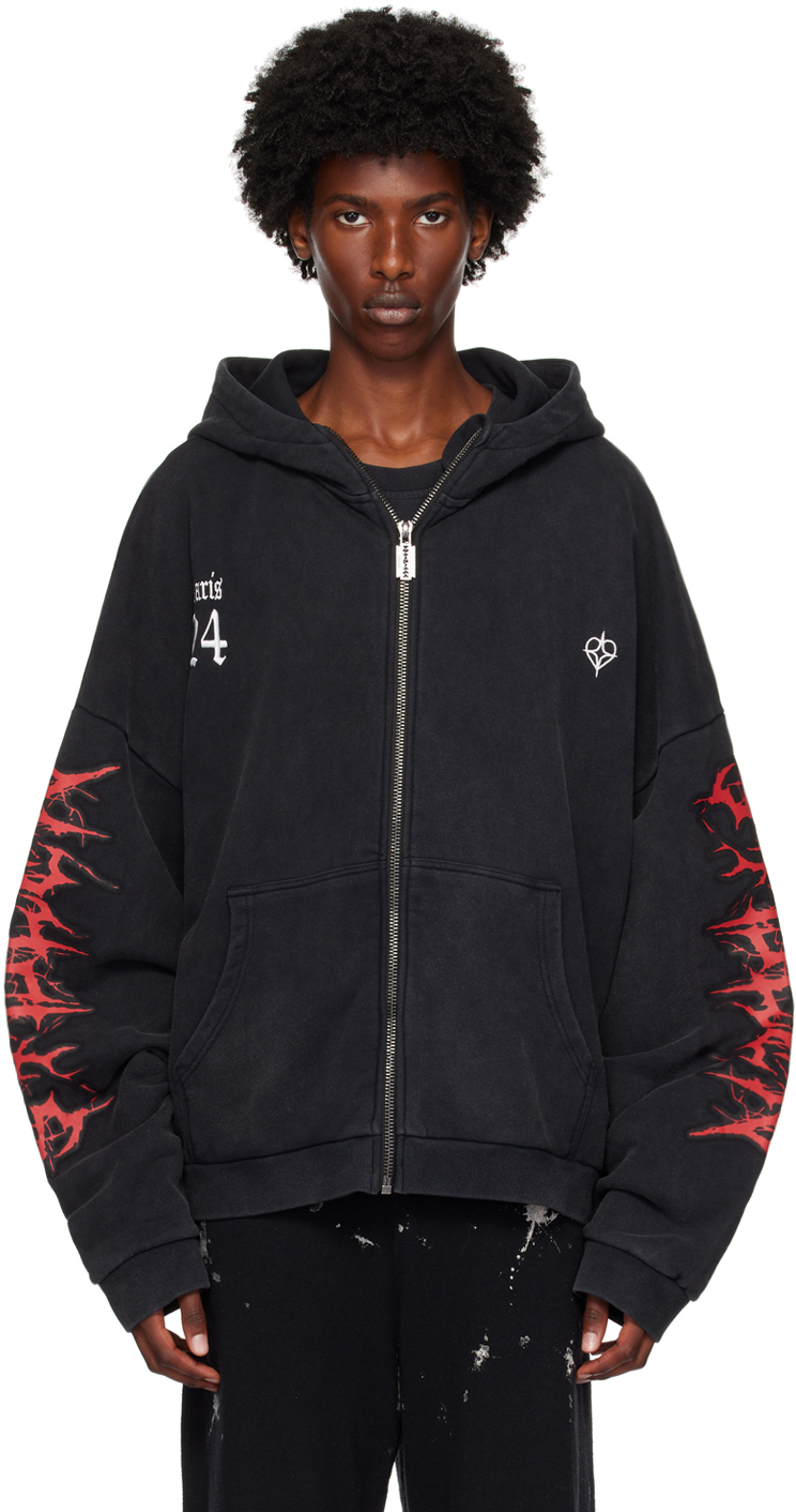 Black Goth Leisure Hoodie