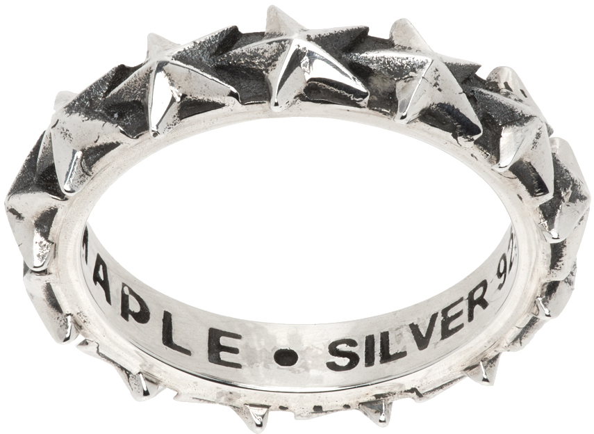 Shop Maple Silver Star Ring In Silver 925