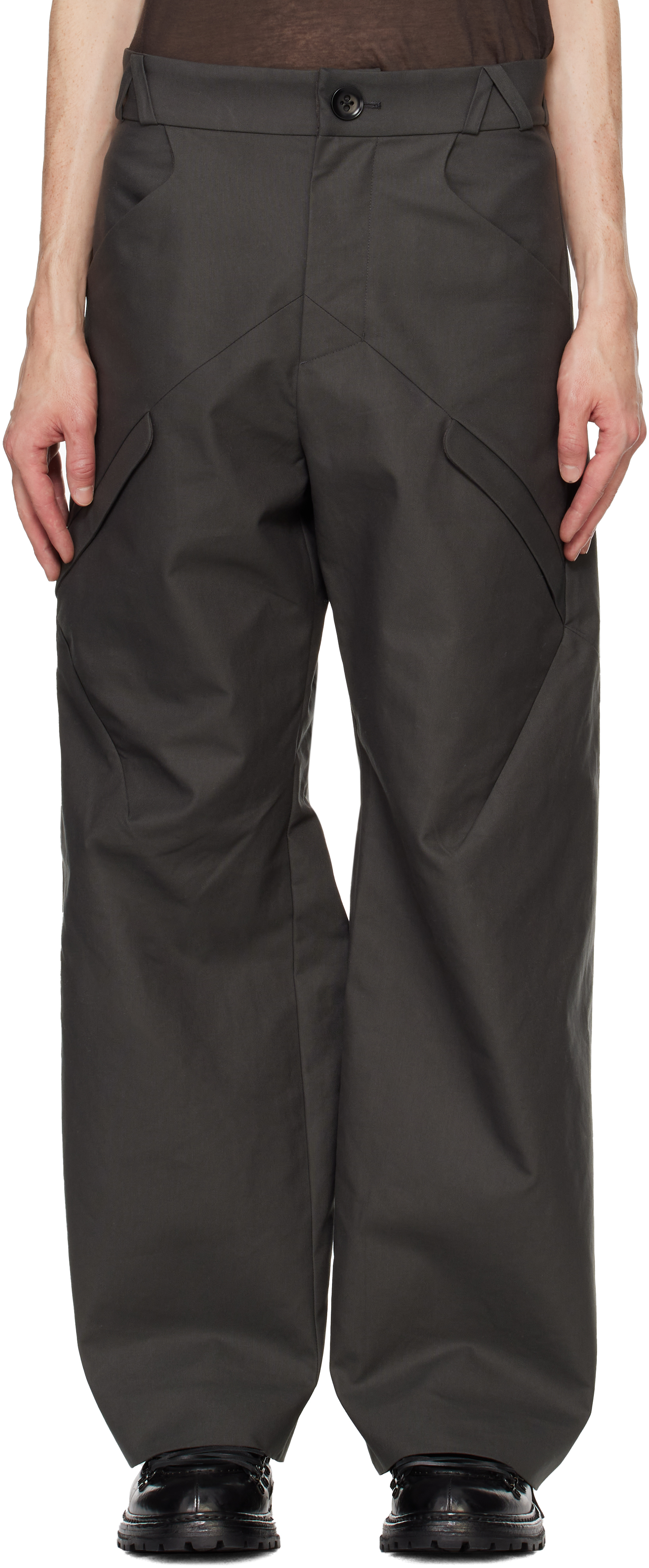 Khaki Node Cargo Pants