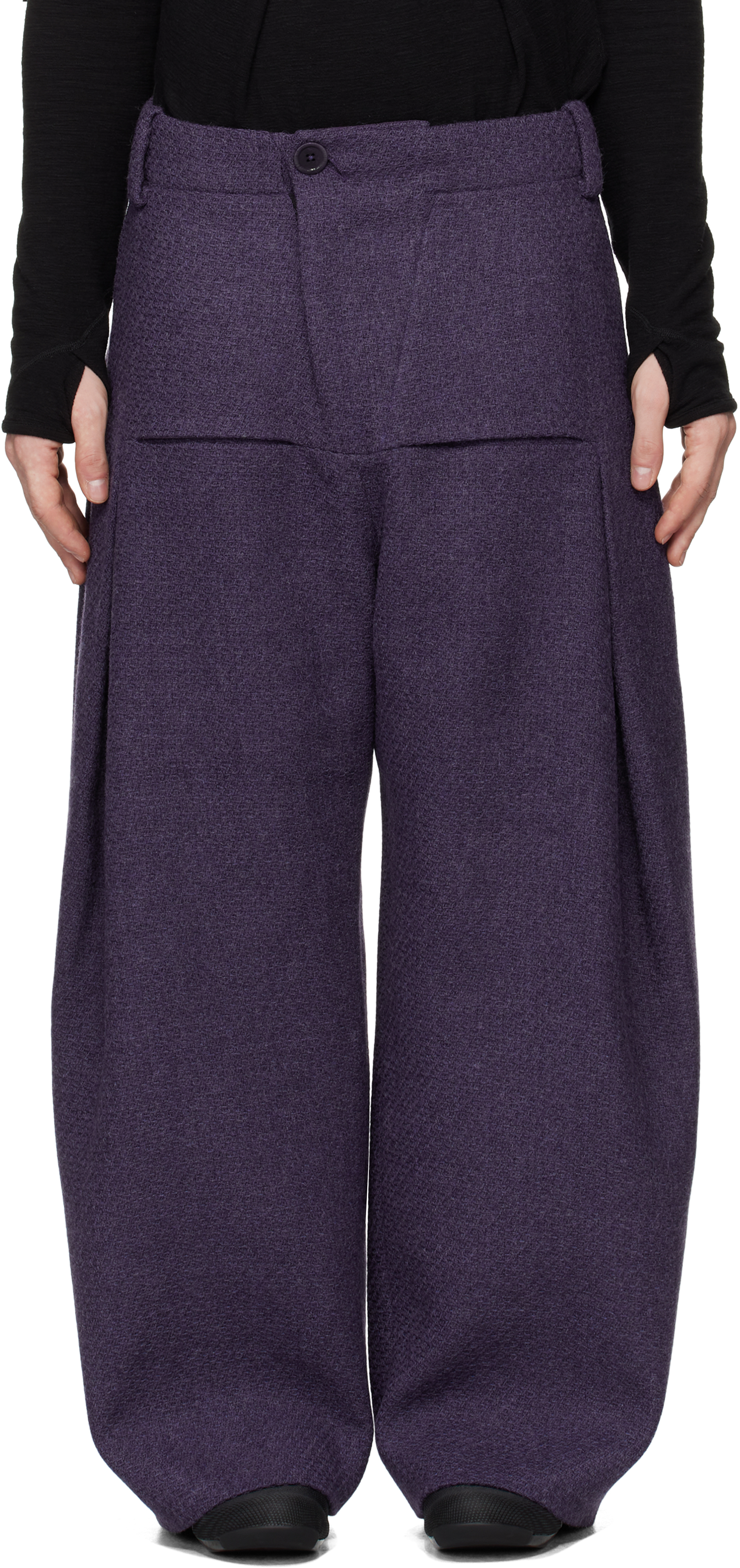 Purple Chord Trousers