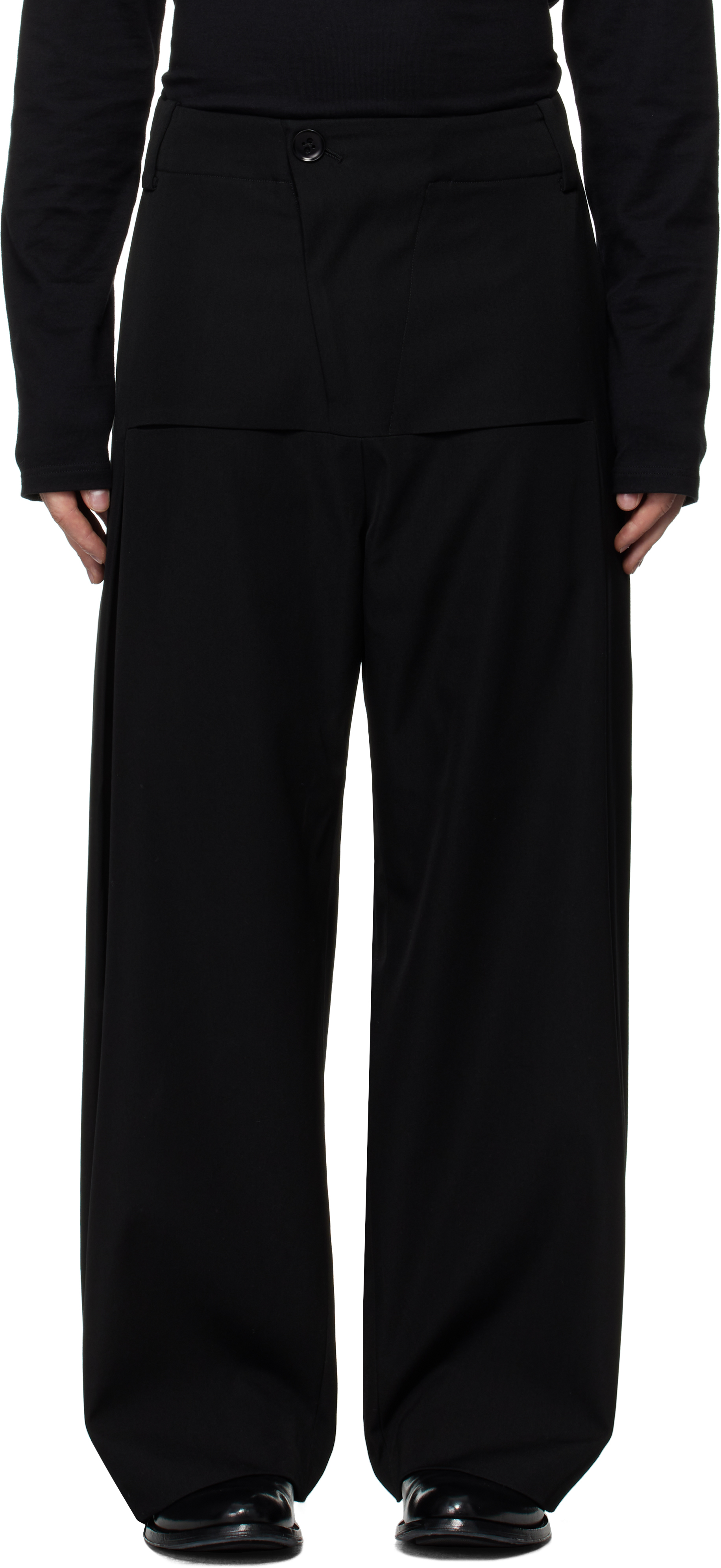 Black Chord Trousers