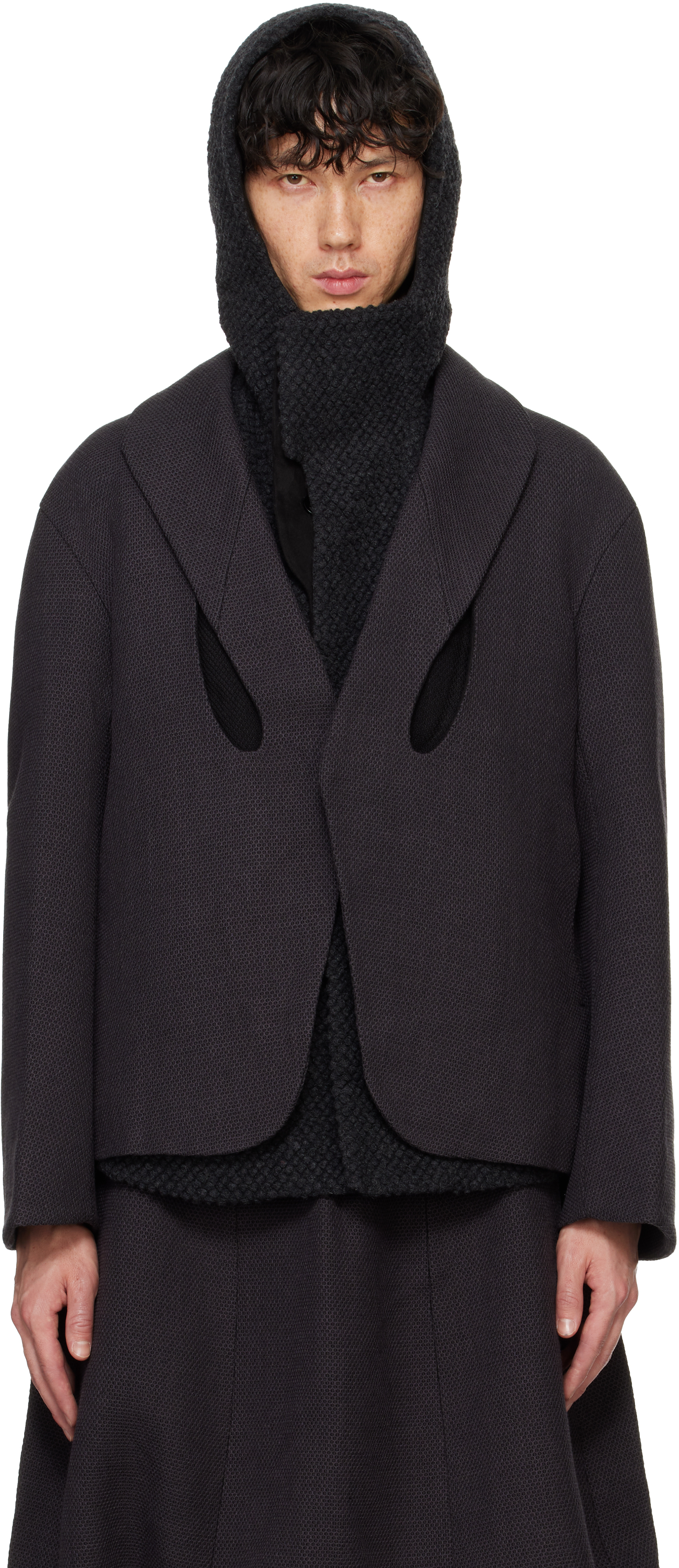 Gray Node Blazer