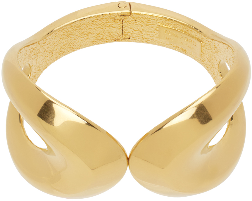 Gold Brass Arp Bracelet