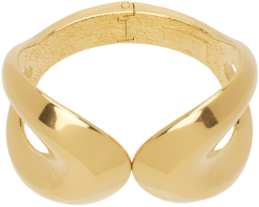 【関税込み】TOM FORD ゴールド ブラス Arp ブレスレット TOM FORD: ゴールド ブラス Arp ブレスレット | SSENSE 日本
