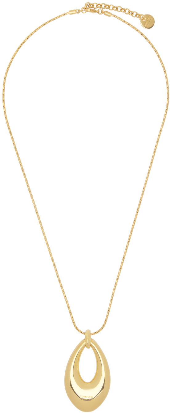 Gold Brass Arp Necklace