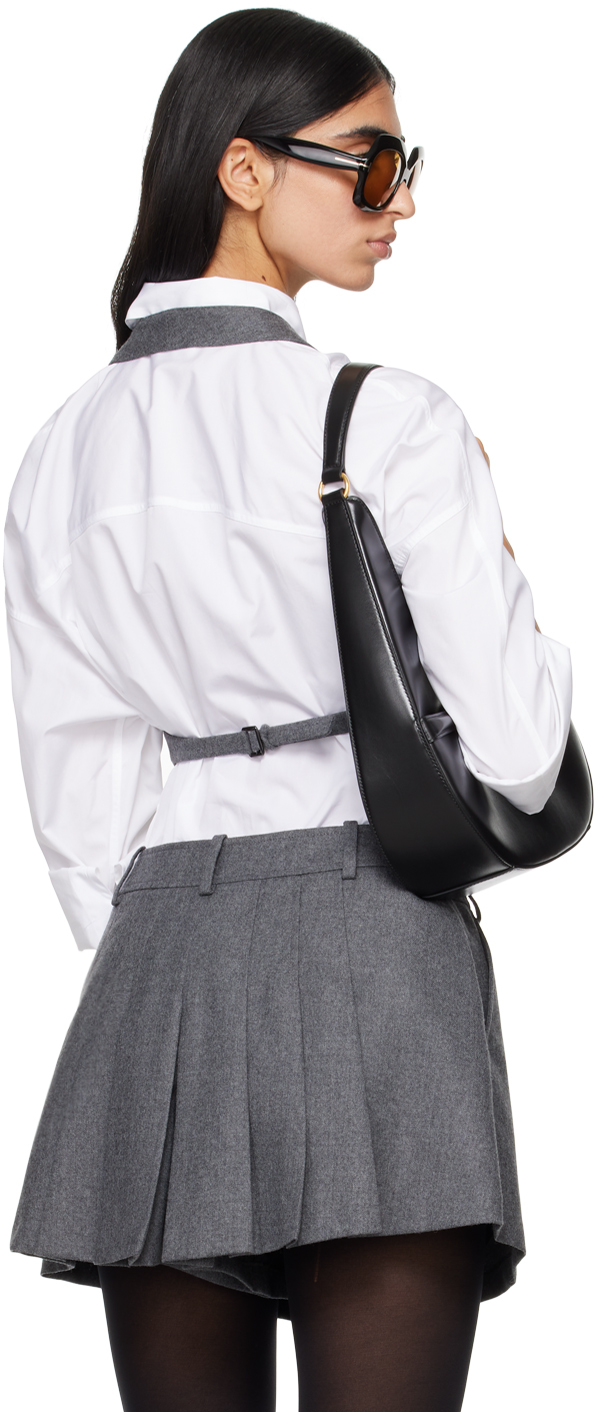 Tom Ford Wool Halterneck Open-back Vest With Dart Detailing In Ig164 Grey Melange