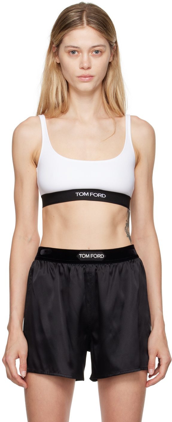 【関税込み】TOM FORD ホワイト シグネチャ ブラ White Signature Bra by TOM FORD on Sale