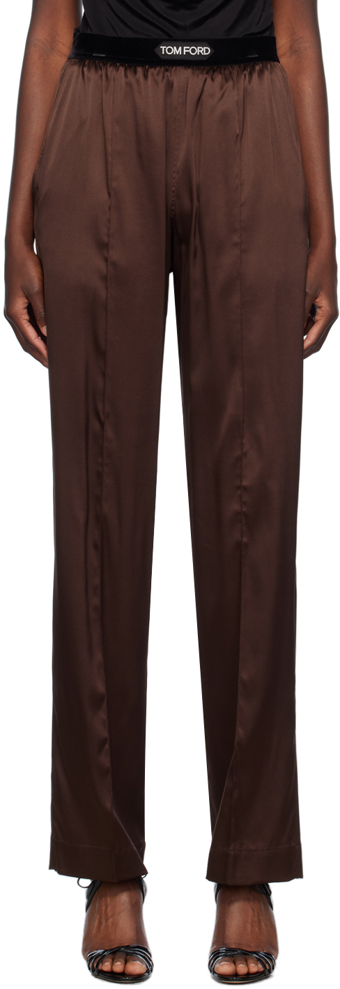 tom-ford-brown-stretch-silk-