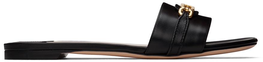 Shop Tom Ford Black Leather Whitney Sandals In 1n001 Black