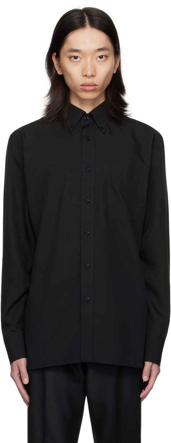 Shop Tom Ford Black Button Shirt