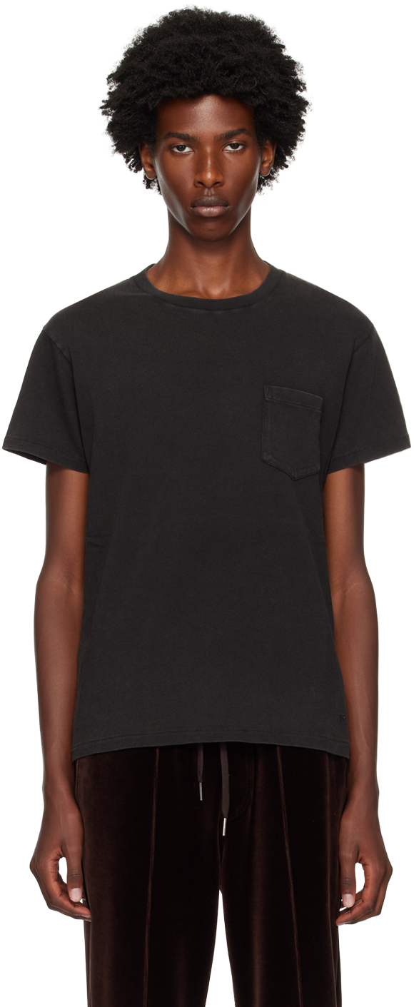 【関税込み】TOM FORD グレー パッチポケット Tシャツ TOM FORD: グレー パッチポケット Tシャツ | SSENSE 日本