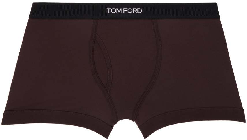 Shop Tom Ford Purple Cotton Boxer Briefs In Amethyst