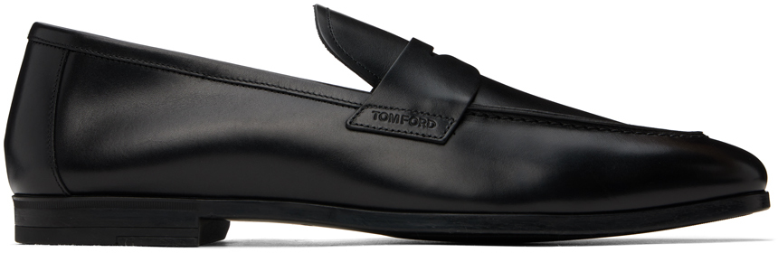 Shop Tom Ford Black Sean Loafers